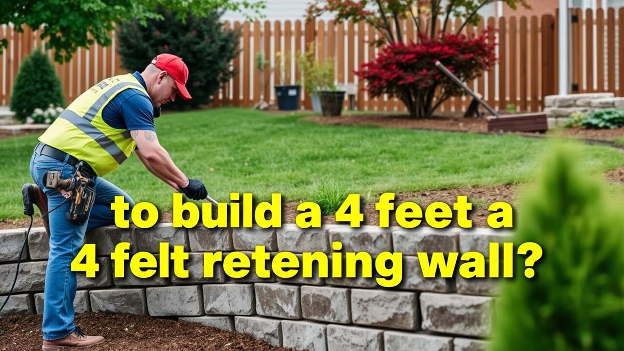 How much does it cost to build a 4 foot retaining wall?